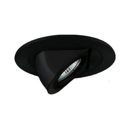 Gorgeousglow Low Voltage Dropped Dish Shower Trim with Frosted opal White Glass, Black GO335461